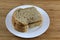 Sliced multigrain Bread on the white plate