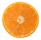 Sliced orange fruit isolated on white background.orange slice clipping path.