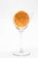 Sliced Orange Martini Glass