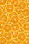 Sliced oranges background