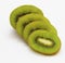 Sliced organic kiwi fruit