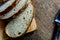 A Sliced Pain De Campagne Au Levain.