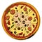 Sliced pizza icon