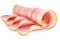 Sliced pork bacon