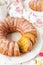 Sliced Pumpkin Bundt Cake with Sugar Icing