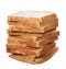 Sliced sandwich bread isolated