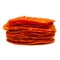 Sliced Spanish chorizo sausage