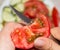Sliced tomato knife