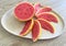 Sliced Tropical Guava Fruit in a Eco Friendly Plate