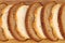 Sliced white and brown loaf of bread.