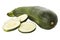 Sliced zucchini or courgette