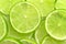sliced â€‹â€‹lime in sparkling water
