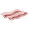 Slices of bacon icon, fat meat snack