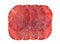 Slices of Bresaola, traditional air dried salted beef cold meat from North Italy.