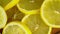 Slices of Fresh yellow lemon