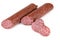 Slices italian salami sausages