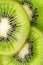 Slices of juicy kiwi fruit