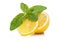 Slices of lemon and mint