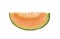 Slices Melon isolated on the white background.