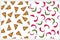 Slices of Pizza and Chilli Peppers Vector Pattern.