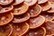 Slices sicilian oranges on background