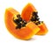 slices of sweet papaya