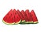 Slices watermelon fruit