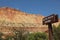 Slick Rock Divide Sign in Capitol Reef National Park. Utah