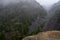 The slide area where part of the mountain collapsed at Earthquake Lake Quake Lake National Geologicial site in Montana