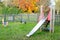 Slide in a nursery playground