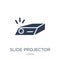 slide projector icon. Trendy flat vector slide projector icon on