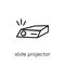 slide projector icon. Trendy modern flat linear vector slide pro