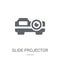 slide projector icon. Trendy slide projector logo concept on white background from Cinema collection