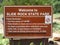 Slide Rock State Park Sign