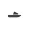 Slide sandals vector icon
