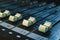 Slide volume mixer in a professional recording studio