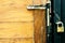 Slide wooden door background