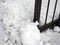 Sliding gate stuck in snow