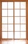 Sliding glass modern door in japan style