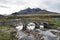 Sligachan bridge near Portree on Isle of Skye Scotland