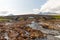 Sligachan Old Bridge with beautiful view on Black Cuillin mountains, in Isle of Skye