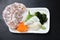 Slightly grilled squid sashimi plate