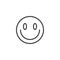 Slightly Smiling Face emoji line icon