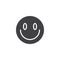 Slightly Smiling Face emoji vector icon