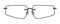 Slim Rimless frame glasses fashion accessory illustration. Sunglass front view for Men, women silhouette style, flat rim