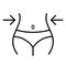 Slim women figure vector icon