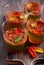 Slime bugs cups dessert for Halloween