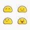 Slime Emoji Characters A Collection of Adorable Yellow Faces