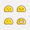 Slime Emoji Characters A Collection of Adorable Yellow Faces