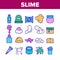Slime Mucus Liquid Collection Icons Set Vector